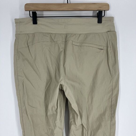 Athleta Pants Size 12 Womens Khaki Trekkie North Jogger Pockets Hiking Ankle - Picture 6 of 9